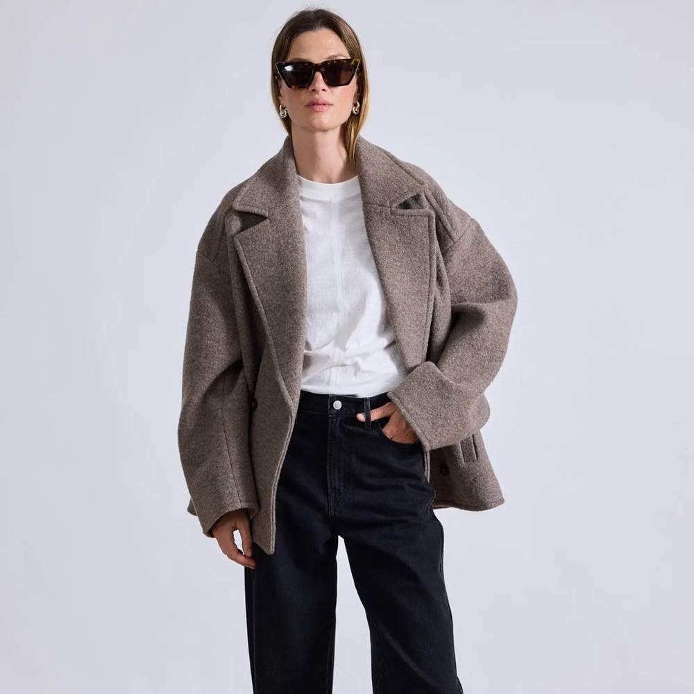 Apiece Apart Brown Wool Jacket